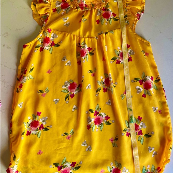 Midnight Sky Yellow Floral Blouse - Picture 9 of 9